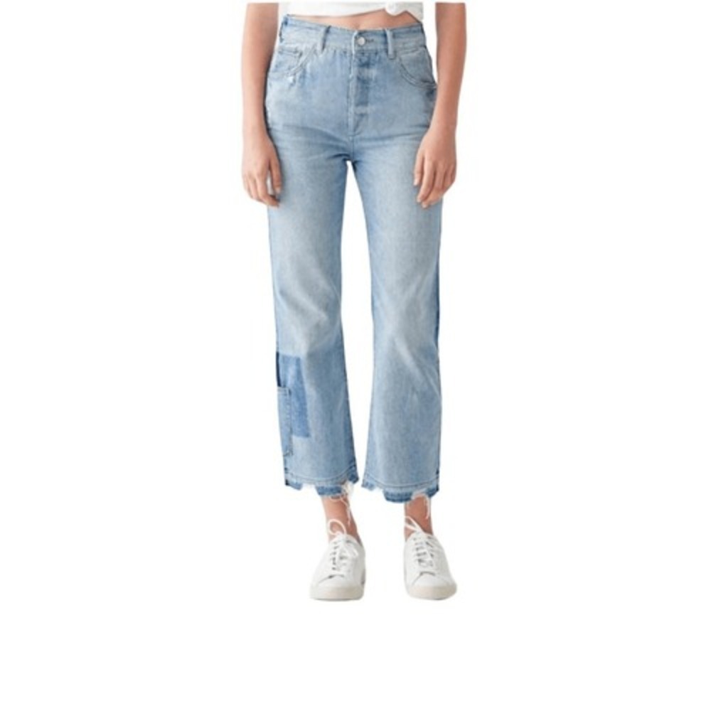 DL1961 Jerry High Rise Non-Stretch Straight Leg Jeans